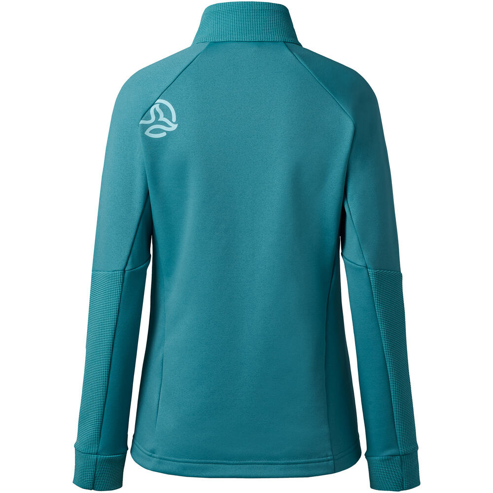 Ternua forro polar mujer KALEKKIA 2.0 AZUL vista trasera