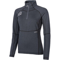 Ternua forro polar mujer MOMHILL 1/2 ZIP GRIS vista frontal
