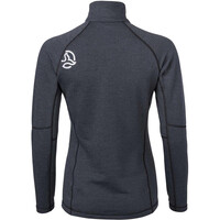 Ternua forro polar mujer MOMHILL 1/2 ZIP GRIS vista trasera