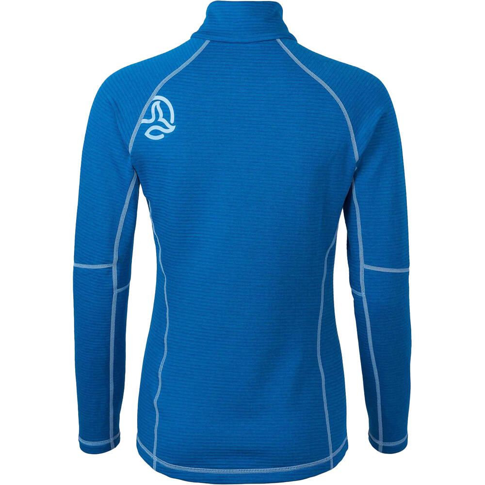 Ternua forro polar mujer MOMHILL AZUL vista trasera