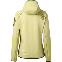 Ternua forro polar mujer RAGGER HOOD VERDE vista trasera