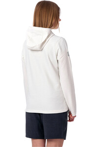 Ternua forro polar mujer REIDVILLE BLANCO vista trasera