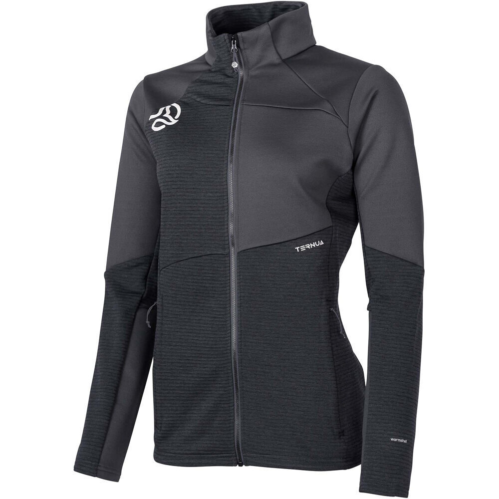 Ternua forro polar mujer TESLIN GRIS vista frontal