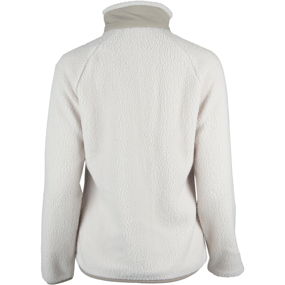 Ternua forro polar mujer TRITON BLANCO vista trasera