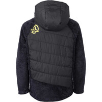 Ternua forro polar niño DEKO HYBRID NEGRO vista trasera