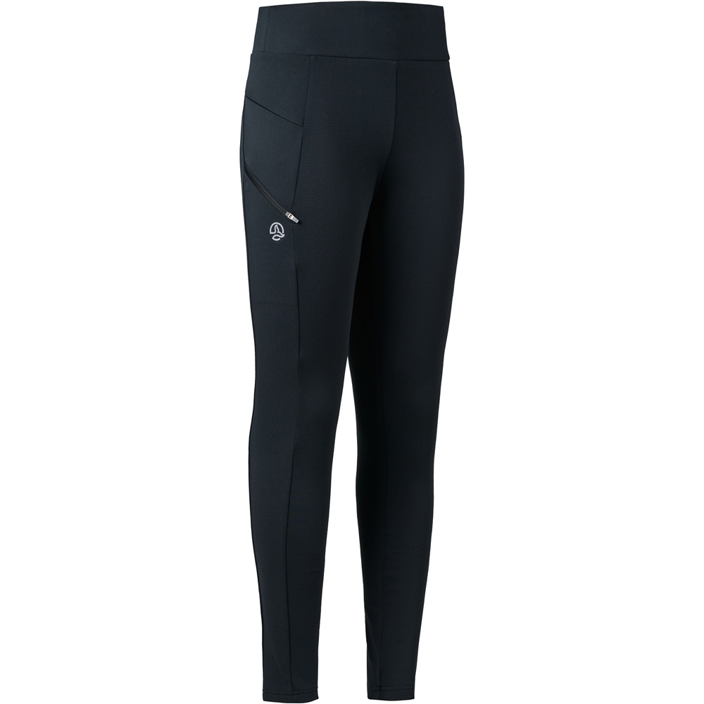 Ternua malla larga mujer COOLSHA WARM NEGRO vista frontal