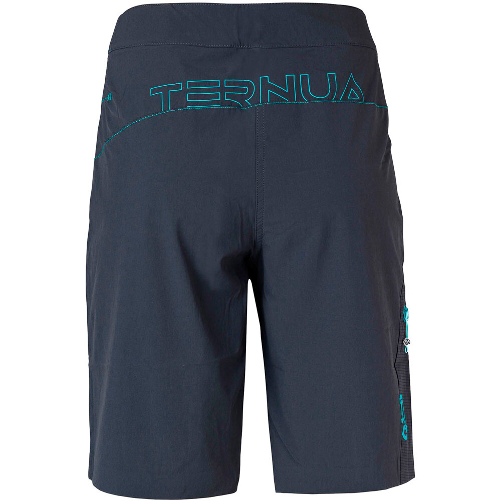 Ternua pantalón corto montaña mujer KULTUS GRIS vista trasera
