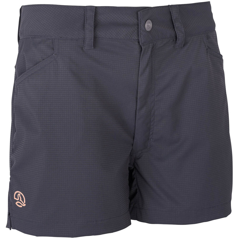 Ternua pantalón corto montaña mujer STAGGY GRIS vista frontal