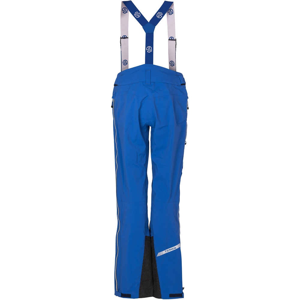 Ternua pantalón impermeable mujer RAKAPOSHI AZUL vista trasera