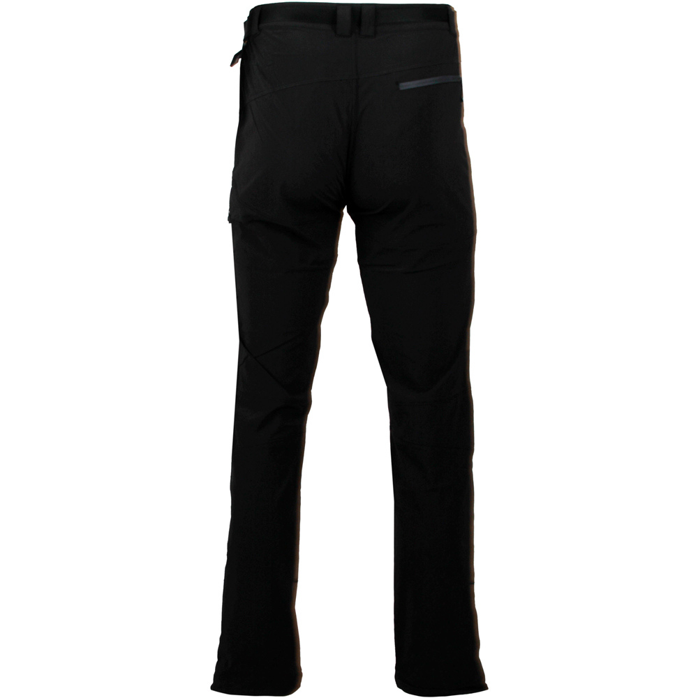 Ternua pantalón montaña hombre GUNDOR NEGRO vista trasera