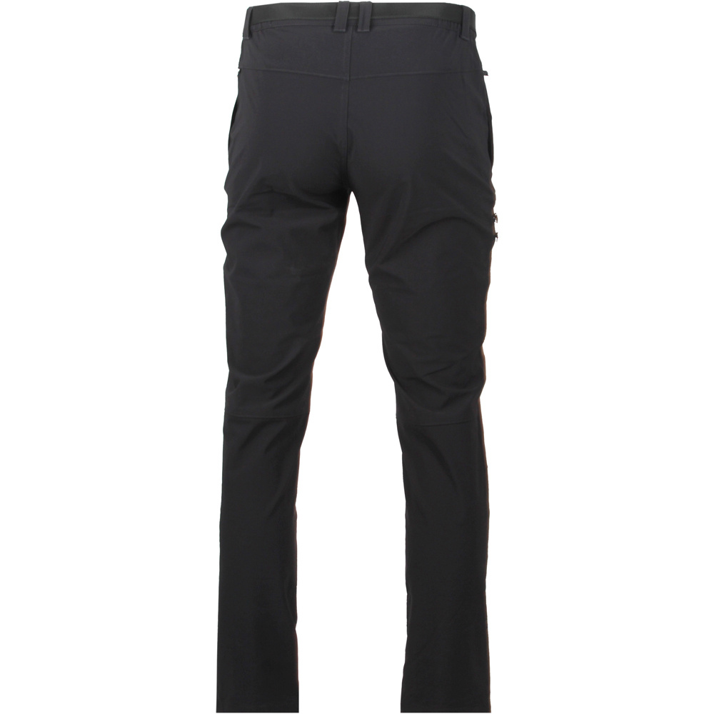 Ternua pantalón montaña hombre KUKAJ NEGRO vista trasera