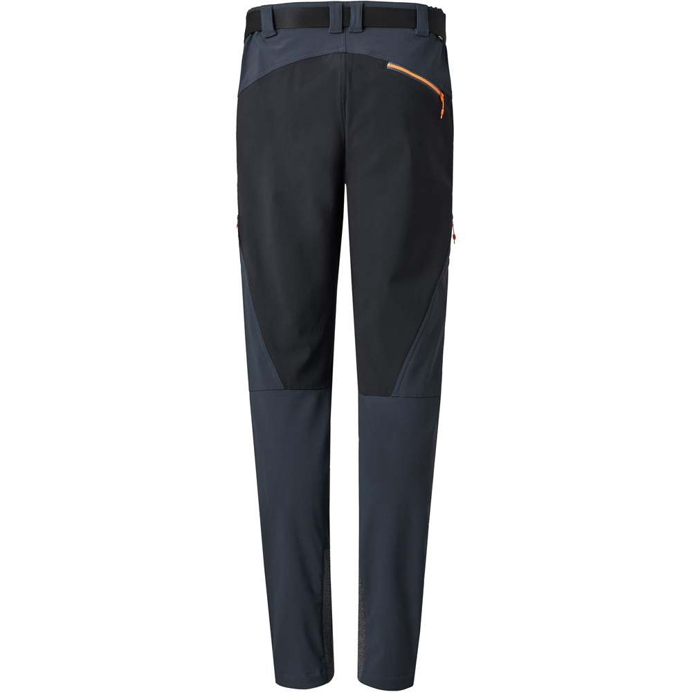 Ternua pantalón montaña hombre KUSTOK GRIS vista trasera