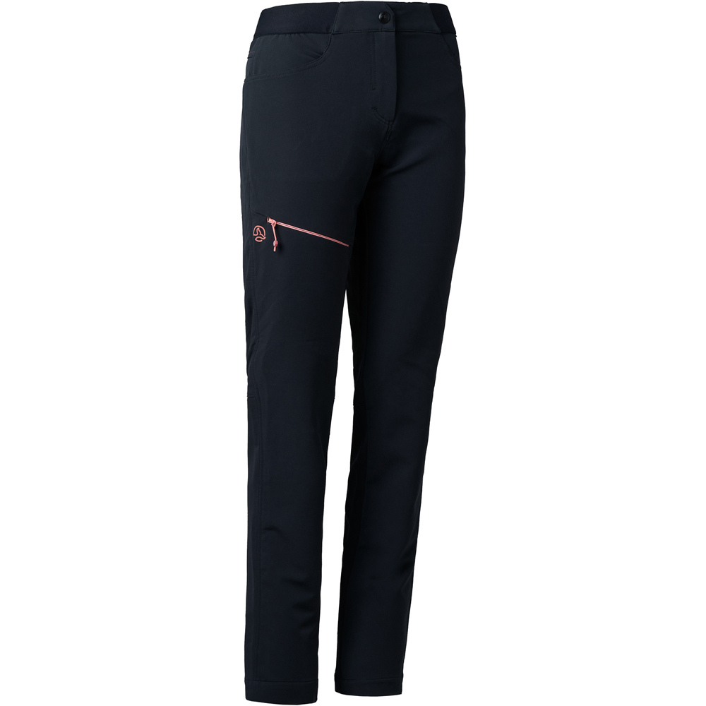 Ternua pantalón montaña mujer FELKIN WARM GRIS vista frontal