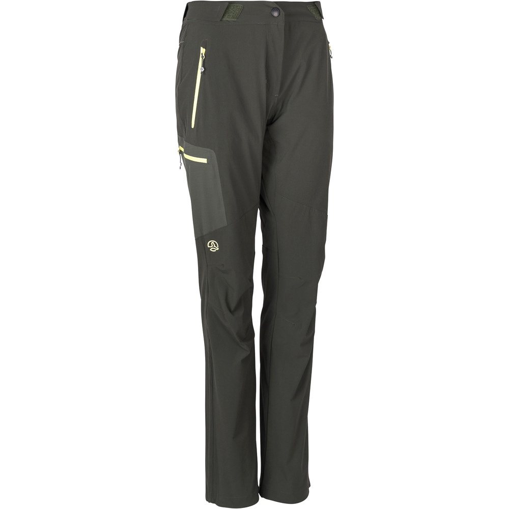 Ternua pantalón montaña mujer KULTUS VERDE vista frontal