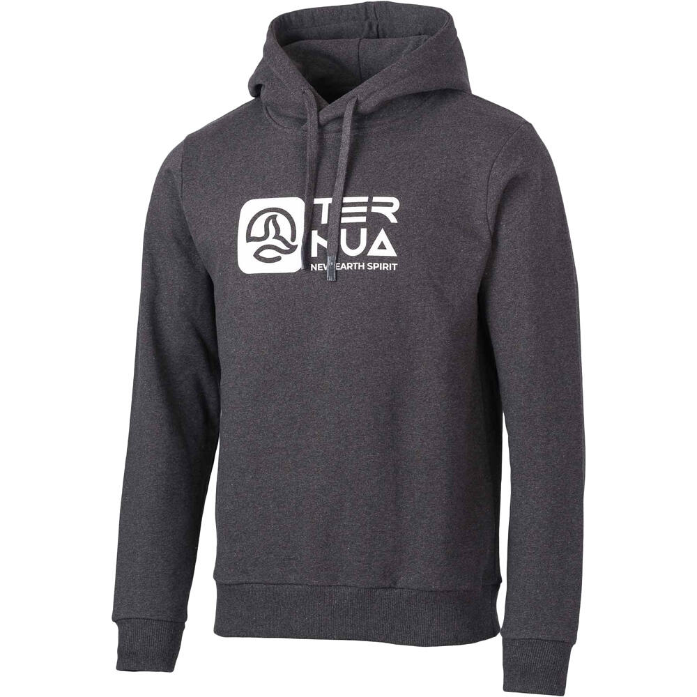 Ternua Sudaderas Montaña Hombre AILIK NEGRO vista frontal