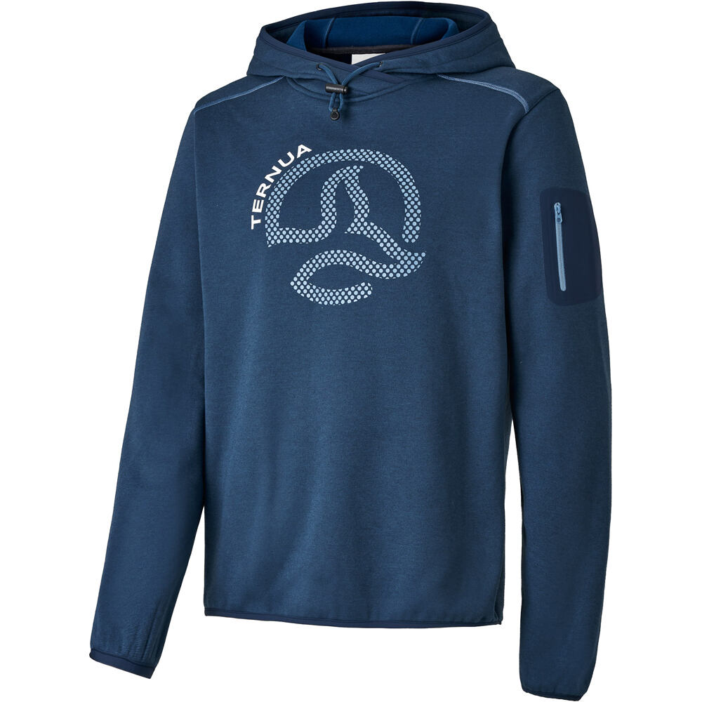 Ternua Sudaderas Montaña Hombre FOX POINT AZUL vista frontal