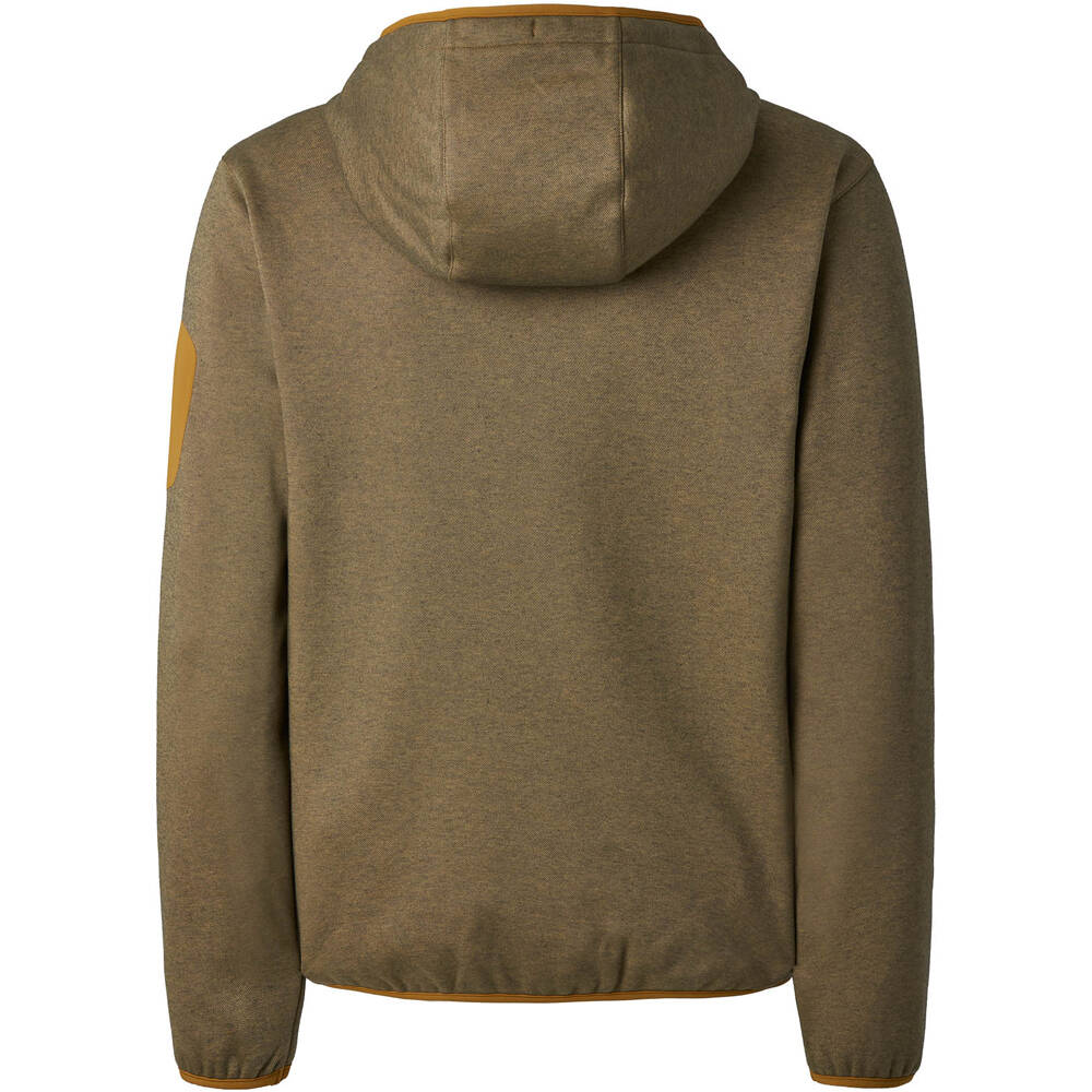 Ternua Sudaderas Montaña Hombre FOX POINT MARRON vista trasera