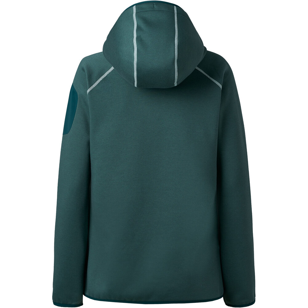 Ternua Sudaderas Montaña Mujer FOX POINT VERDE vista trasera