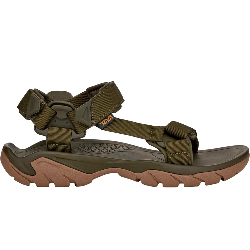 Teva sandalias trekking hombre TERRA FI 5 UNIVERSAL VERDE lateral exterior