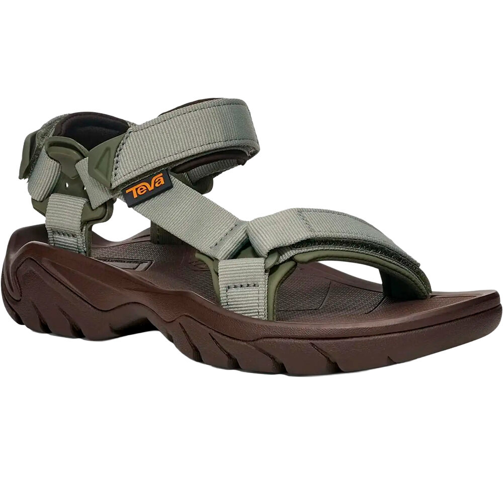 Teva sandalias trekking mujer TERRA FI 5 UNIVERSAL VERDE lateral interior