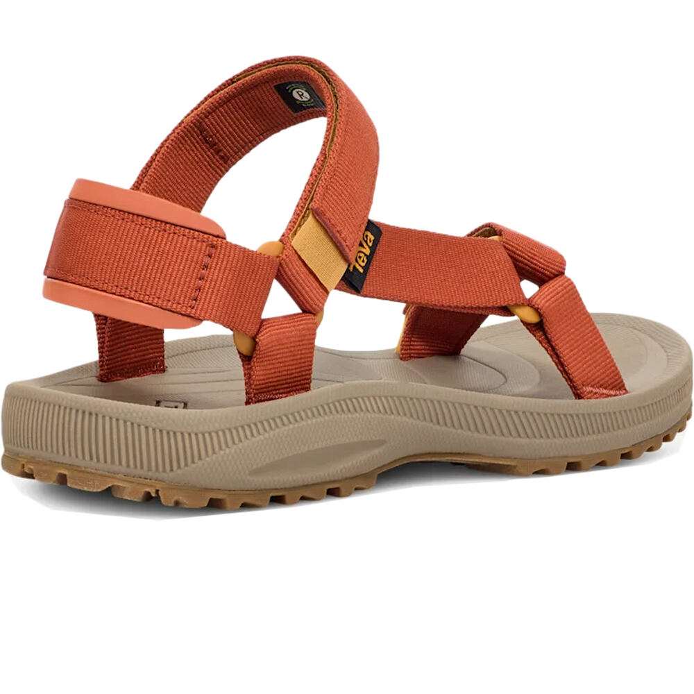 Teva sandalias trekking mujer WINSTED ROJO vista trasera