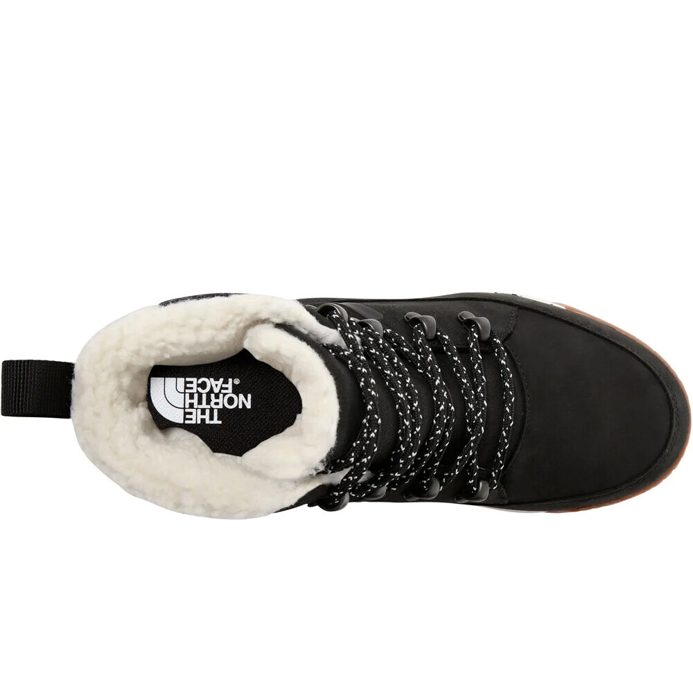 The North Face bota mujer SIERRA WATERPROOF NEGRO vista trasera