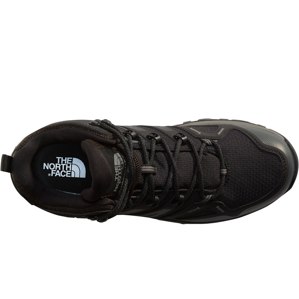 The North Face bota trekking hombre HEDGEHOG MID GORE-TEX NEGRO vista superior