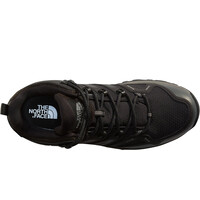 The North Face bota trekking hombre HEDGEHOG MID GORE-TEX NEGRO vista superior