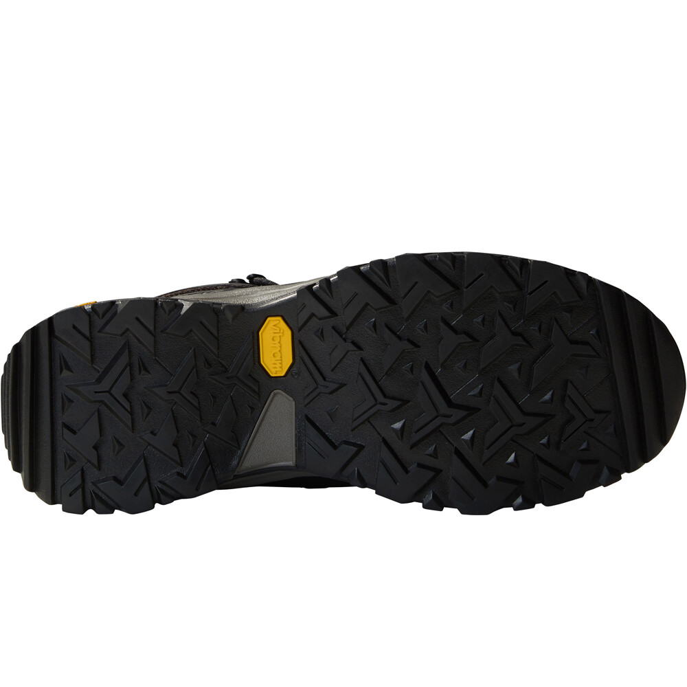 The North Face bota trekking hombre HEDGEHOG MID GORE-TEX NEGRO vista trasera