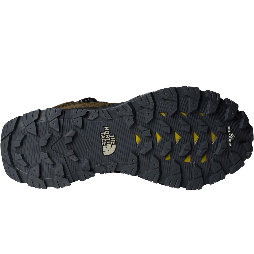 The North Face bota trekking hombre OFFTRAIL HIKE MID GORE-TEX MARRON vista trasera