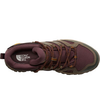 The North Face bota trekking mujer HEDGEHOG MID GORE-TEX MARRON lateral interior