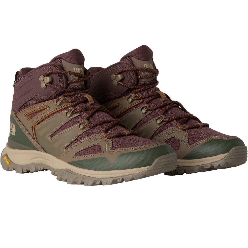The North Face bota trekking mujer HEDGEHOG MID GORE-TEX MARRON vista superior