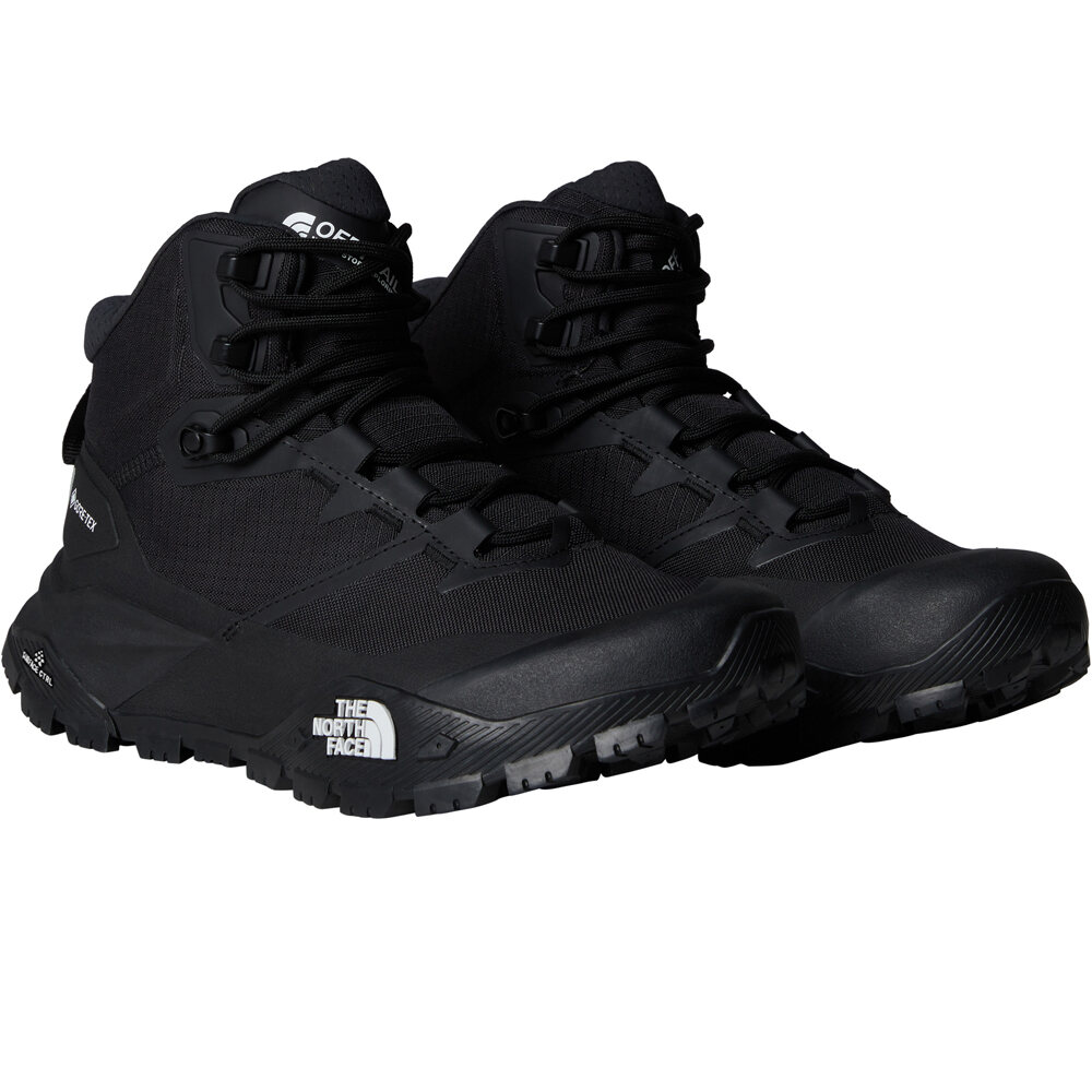 The North Face bota trekking mujer OFFTRAIL MID GORE-TEX NEGRO vista superior