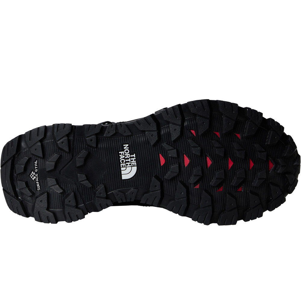 The North Face bota trekking mujer OFFTRAIL MID GORE-TEX NEGRO vista trasera