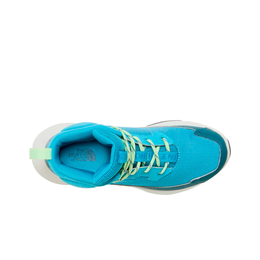 The North Face bota trekking niño FASTPACK II MID WATERPROOF AZUL vista trasera