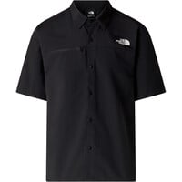 The North Face camisa montaña manga corta hombre PACKABLE NEGRO vista detalle