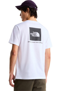 The North Face camiseta manga corta hombre EVOLUTION BOX BLANCO vista trasera