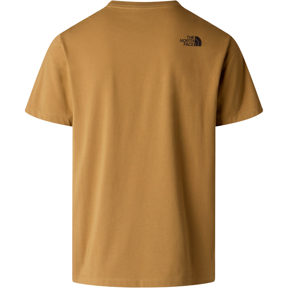 The North Face camiseta manga corta hombre EVOLUTION BOX HALF DOME AMARILLO vista trasera