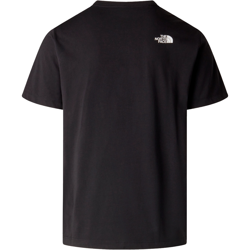 The North Face camiseta manga corta hombre EVOLUTION BOX HALF DOME NEGRO vista trasera