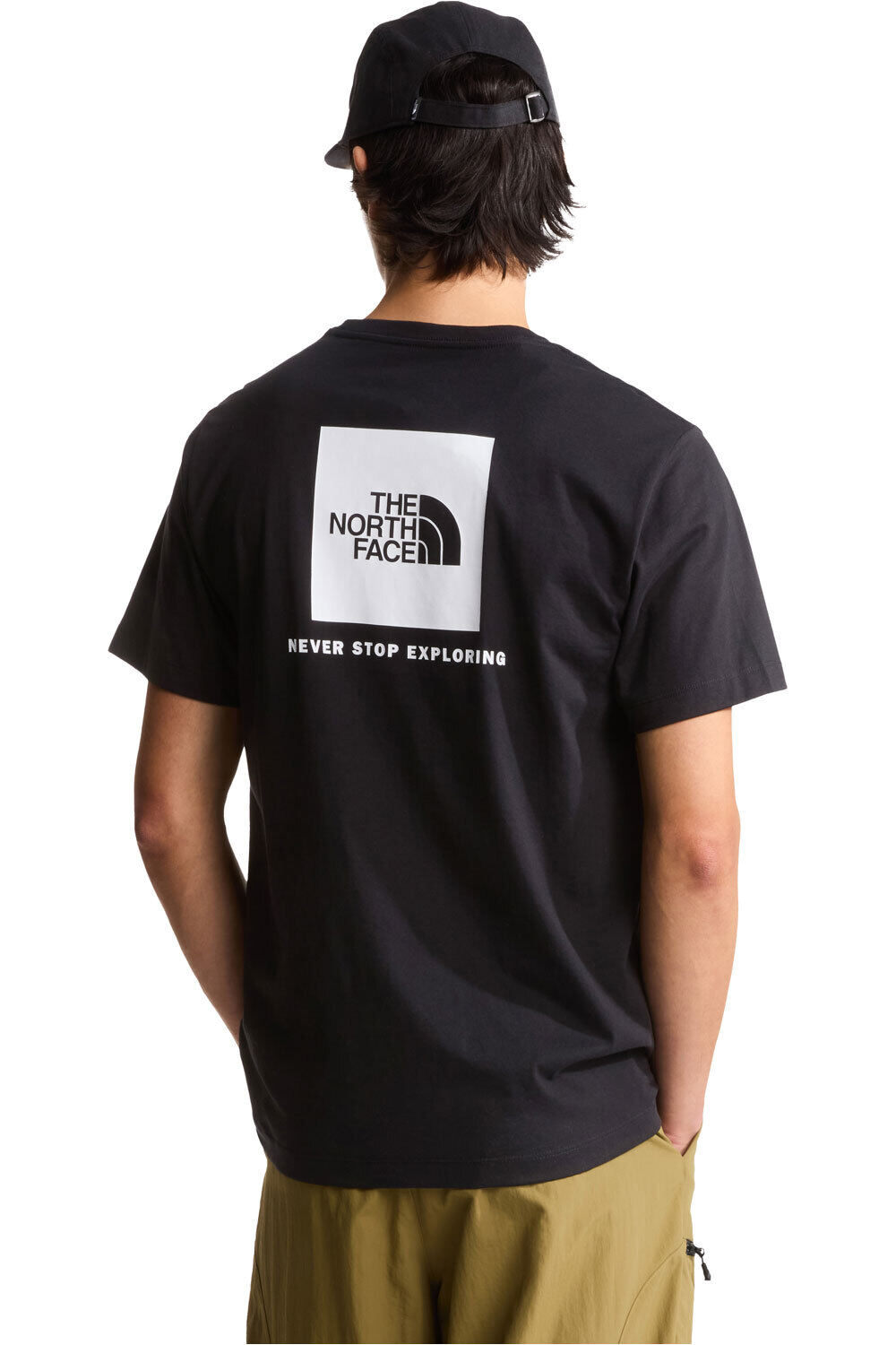 The North Face camiseta manga corta hombre EVOLUTION BOX NEGRO vista trasera