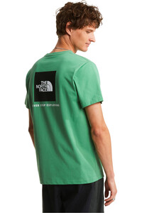 The North Face camiseta manga corta hombre EVOLUTION BOX VERDE vista trasera
