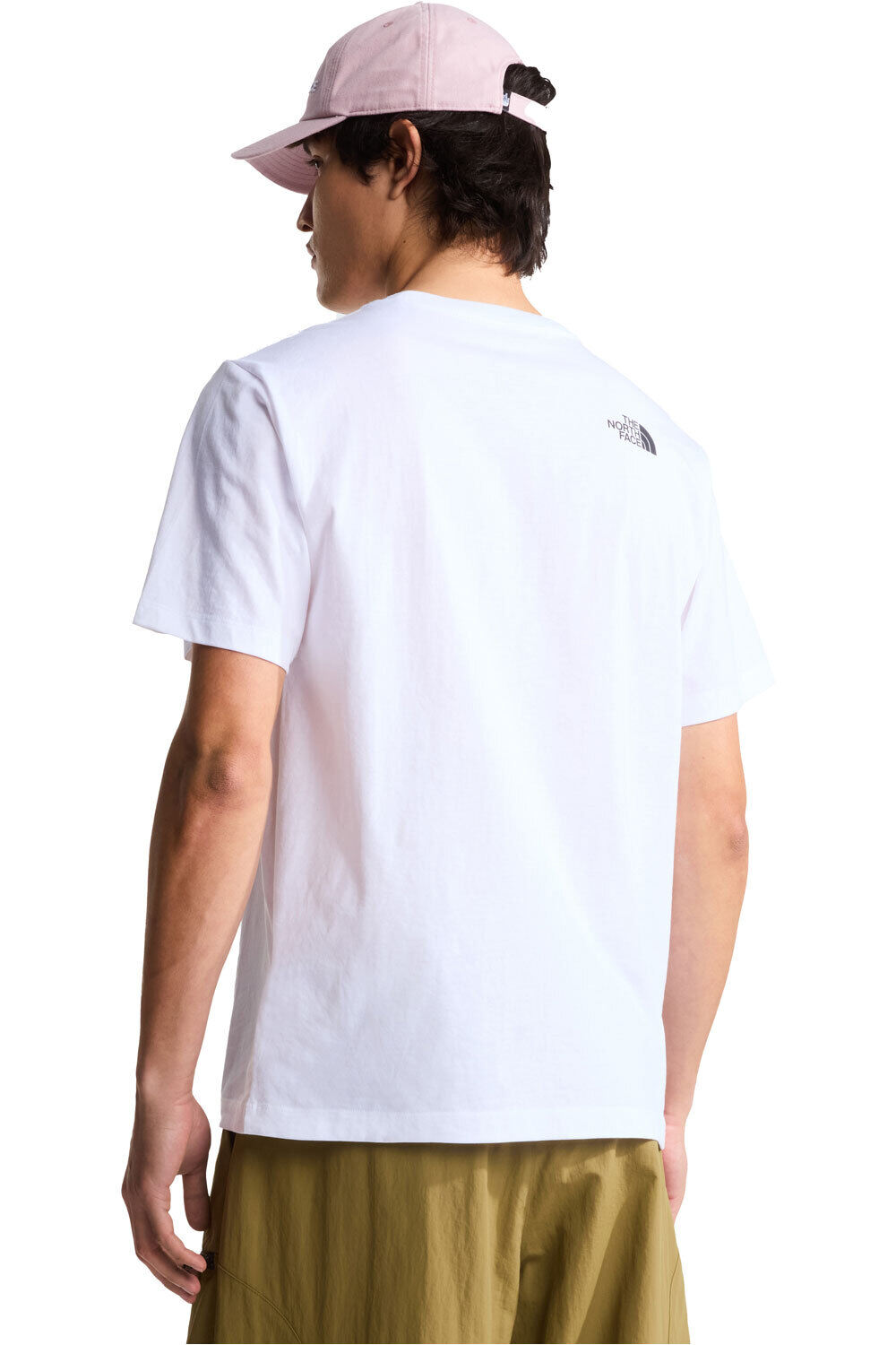 The North Face camiseta manga corta hombre EVOLUTION HALF DOME BLANCO vista trasera