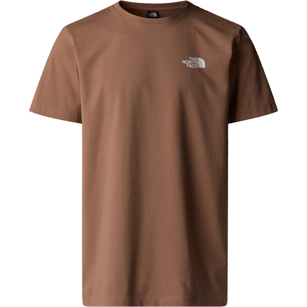The North Face camiseta manga corta hombre SIMPLE DOME MARRON vista detalle