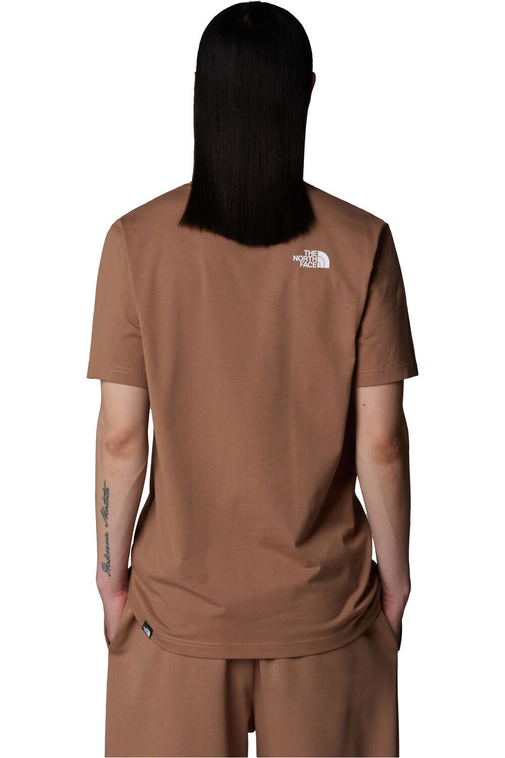 The North Face camiseta manga corta hombre SIMPLE DOME MARRON vista trasera