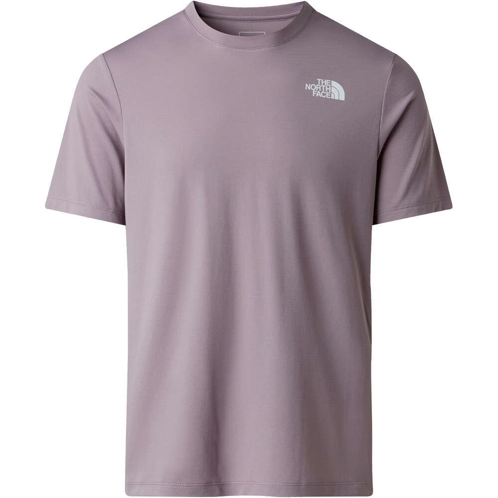 The North Face camiseta montaña manga corta hombre 24/7 BOX GRIS vista detalle