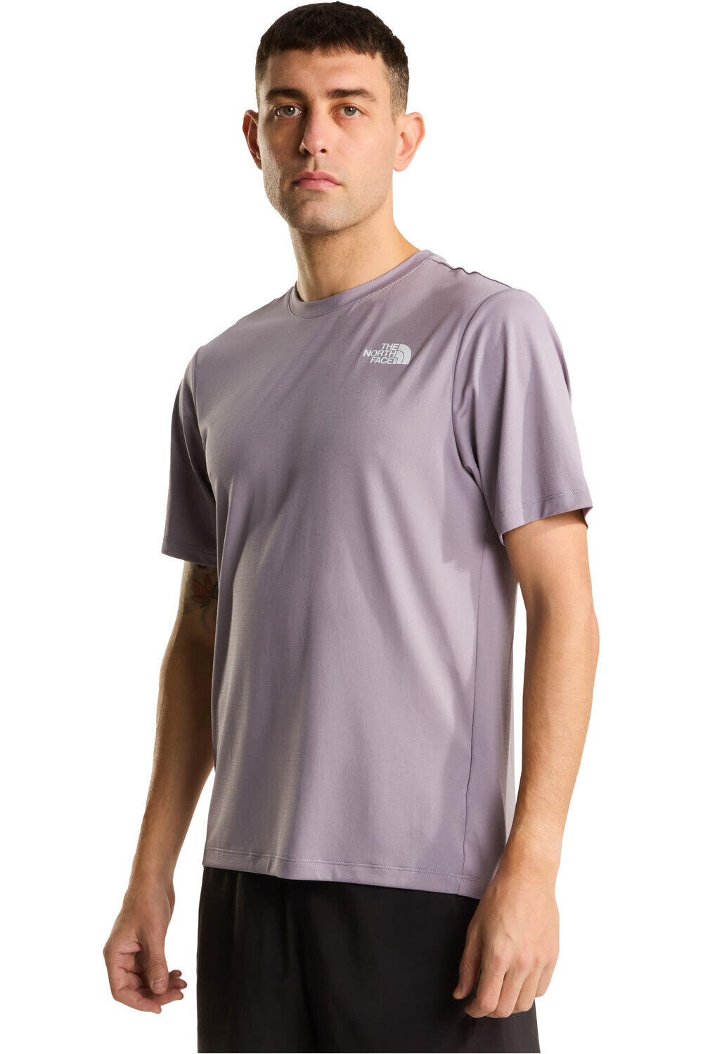 The North Face camiseta montaña manga corta hombre 24/7 BOX GRIS vista frontal