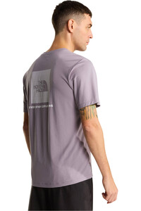 The North Face camiseta montaña manga corta hombre 24/7 BOX GRIS vista trasera