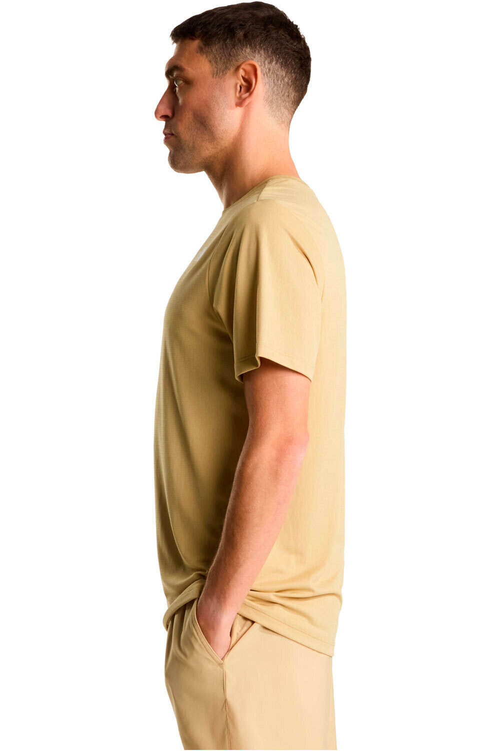 The North Face camiseta montaña manga corta hombre 24/7 MARRON vista detalle