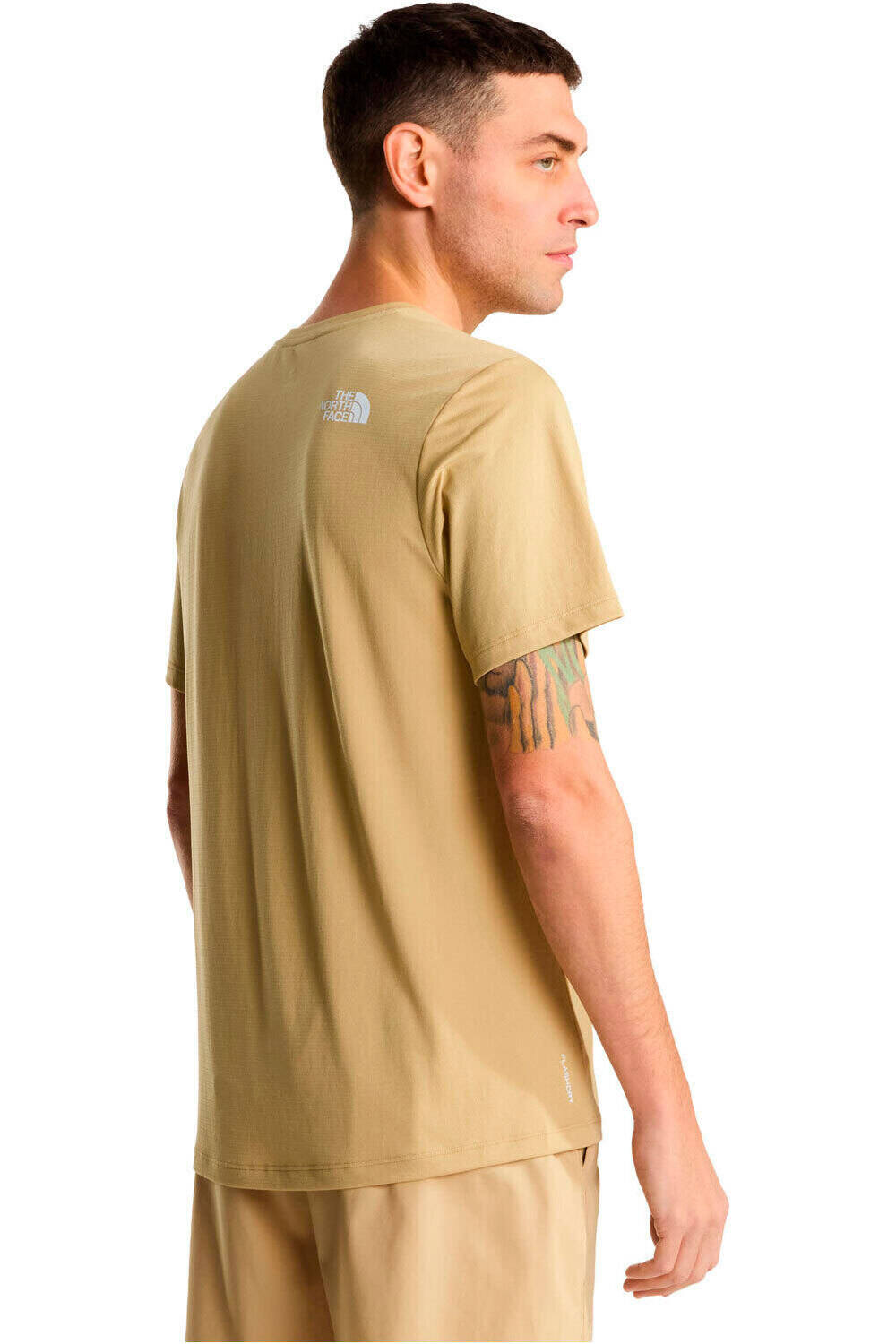 The North Face camiseta montaña manga corta hombre 24/7 MARRON vista trasera