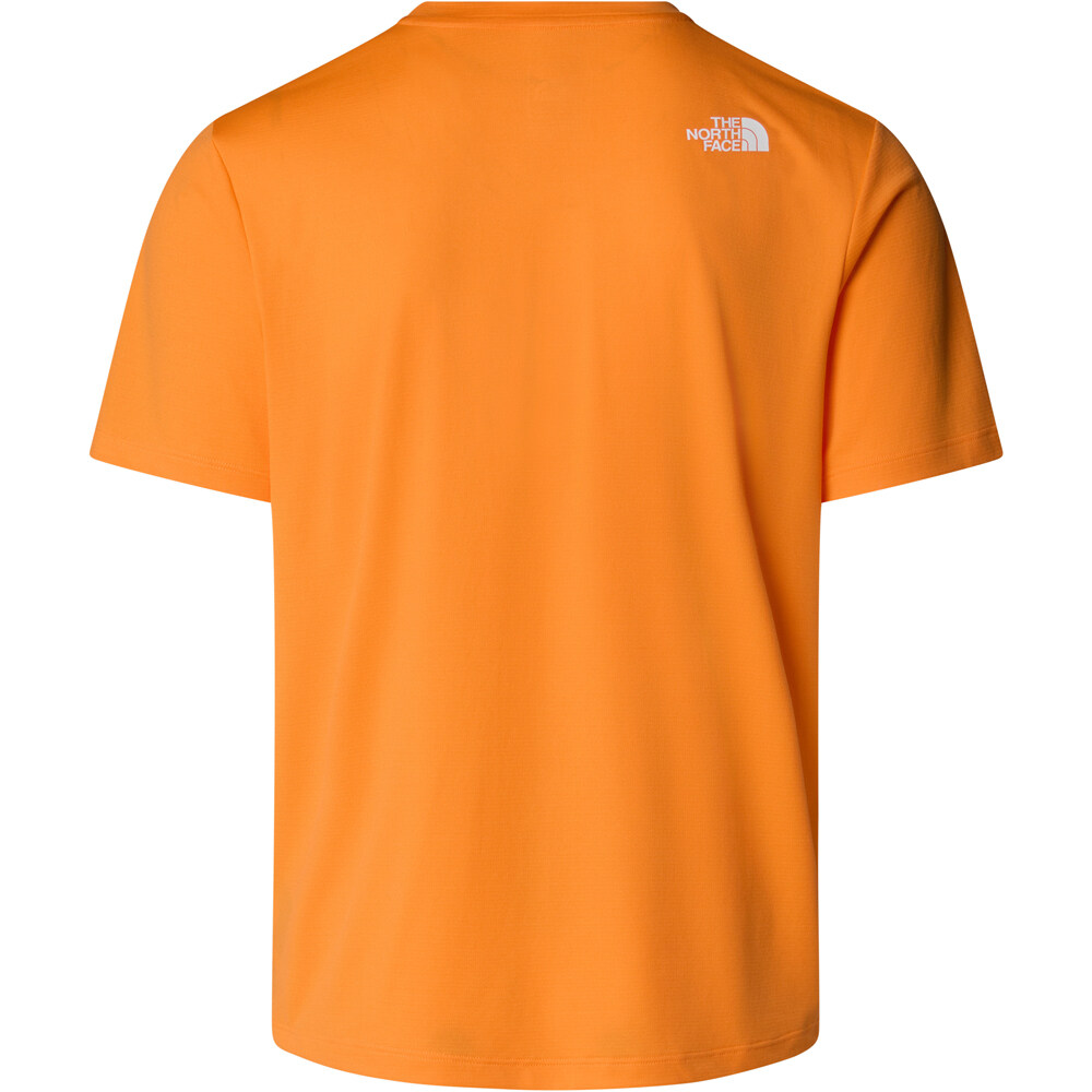 The North Face camiseta montaña manga corta hombre 24/7 NARANJA 03